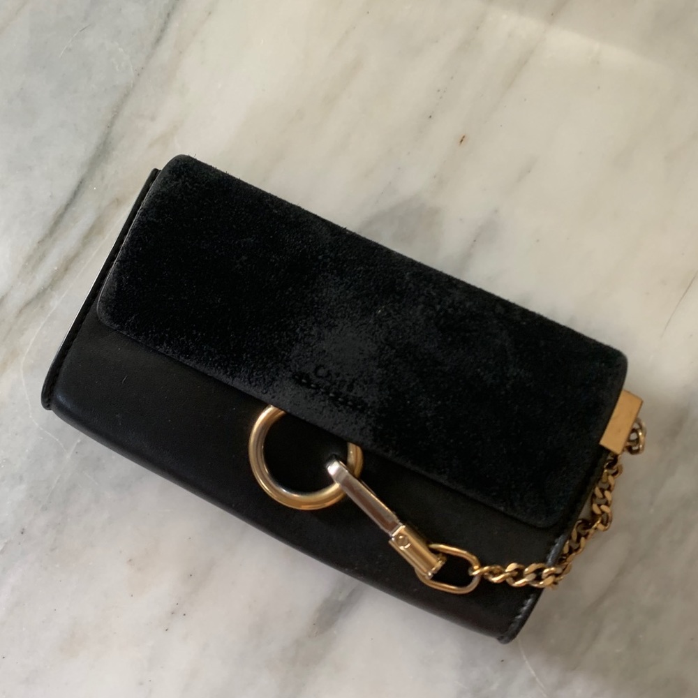 Authentic Chloé Faye mini wallet clutch purse